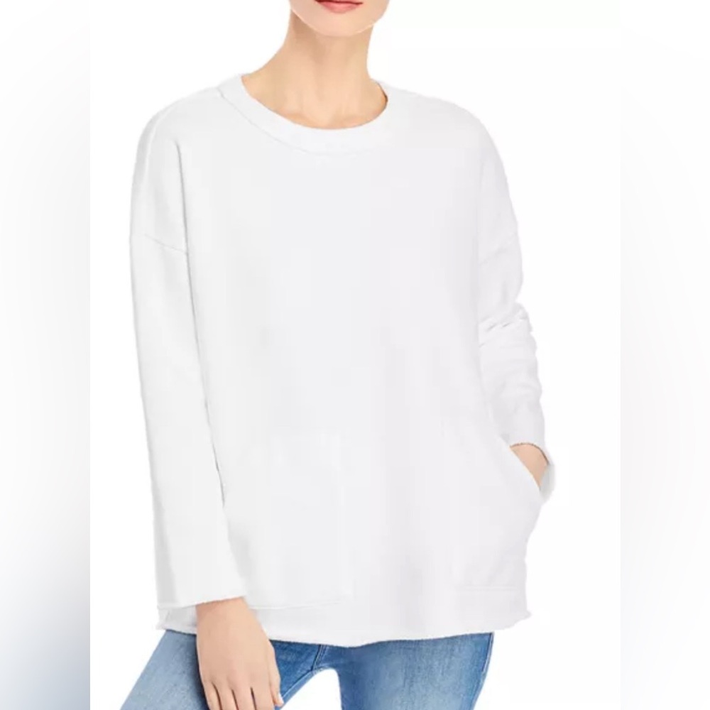 EILEEN FISHER Boxy Organic‎ Cotton Sweatshirt Size M
